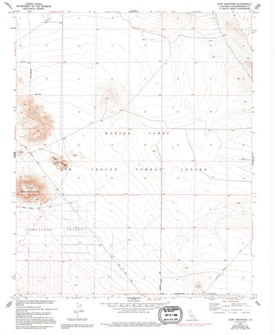 United States Geological Survey Goat Mountain, CA (1955, 24000-Scale) digital map