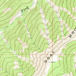 United States Geological Survey Goat Mountain, ID-MT (1965, 24000-Scale) digital map