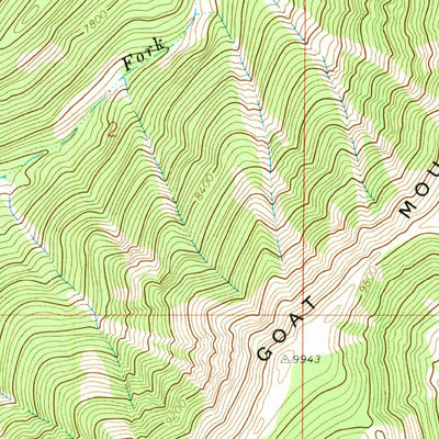 United States Geological Survey Goat Mountain, ID-MT (1965, 24000-Scale) digital map