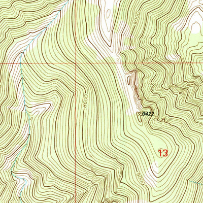 United States Geological Survey Goat Mountain, ID-MT (1997, 24000-Scale) digital map