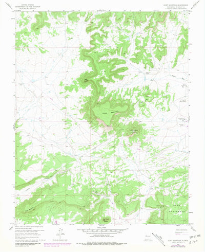 United States Geological Survey Goat Mountain, NM (1957, 24000-Scale) digital map