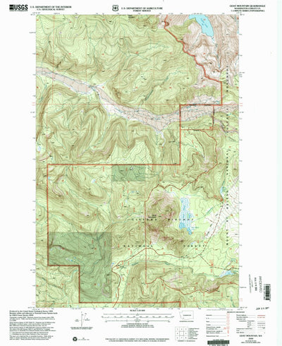 United States Geological Survey Goat Mountain, WA (2000, 24000-Scale) digital map