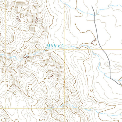United States Geological Survey Goat Mountain, WY (2021, 24000-Scale) digital map
