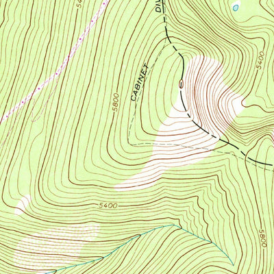 United States Geological Survey Goat Peak, MT (1966, 24000-Scale) digital map