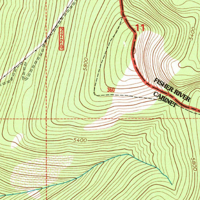 United States Geological Survey Goat Peak, MT (1997, 24000-Scale) digital map