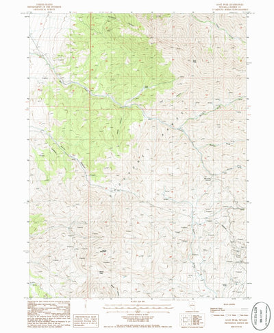 United States Geological Survey Goat Peak, NV (1985, 24000-Scale) digital map