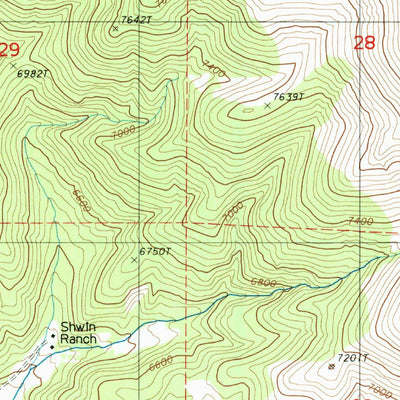 United States Geological Survey Goat Peak, NV (1985, 24000-Scale) digital map