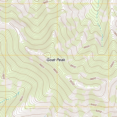 United States Geological Survey Goat Peak, NV (2012, 24000-Scale) digital map