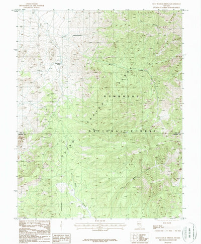 United States Geological Survey Goat Ranch Springs, NV (1985, 24000-Scale) digital map