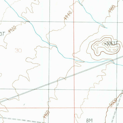United States Geological Survey Goat Ranch Well, NV (1985, 24000-Scale) digital map