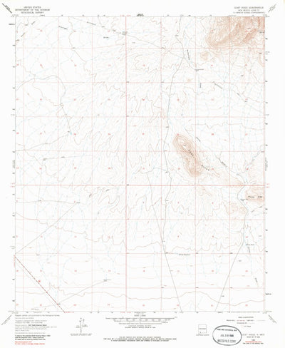 United States Geological Survey Goat Ridge, NM (1964, 24000-Scale) digital map
