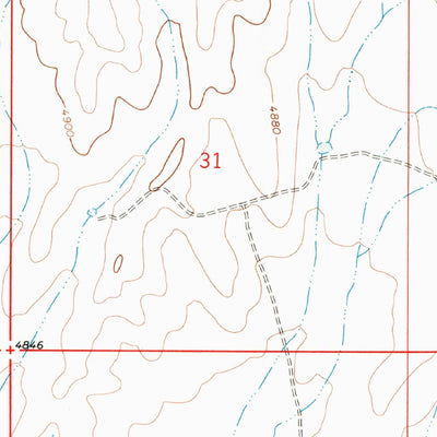 United States Geological Survey Goat Ridge, NM (1964, 24000-Scale) digital map
