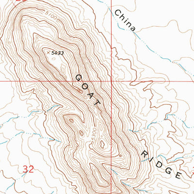 United States Geological Survey Goat Ridge, NM (1964, 24000-Scale) digital map