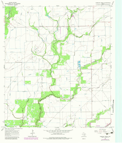 United States Geological Survey Gobbler Creek, TX (1965, 24000-Scale) digital map