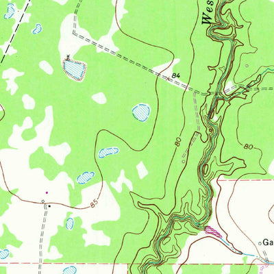 United States Geological Survey Gobbler Creek, TX (1965, 24000-Scale) digital map