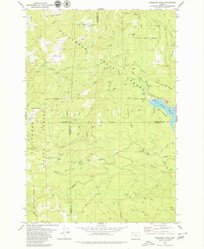 United States Geological Survey Gobblers Knob, OR (1979, 24000-Scale) digital map