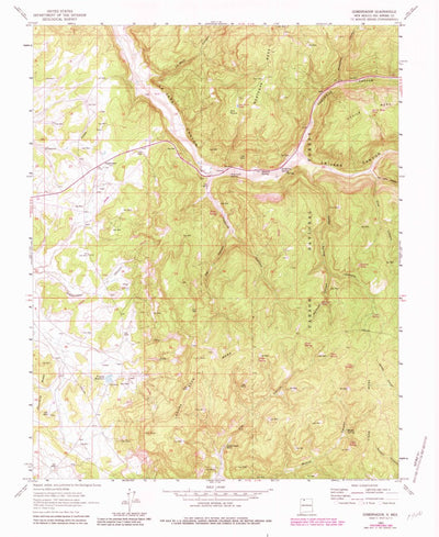 United States Geological Survey Gobernador, NM (1963, 24000-Scale) digital map