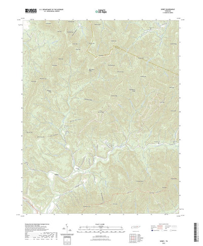 United States Geological Survey Gobey, TN (2022, 24000-Scale) digital map