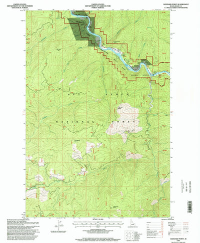 United States Geological Survey Goddard Point, ID (1995, 24000-Scale) digital map