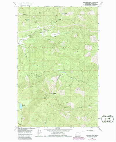United States Geological Survey Goddards Peak, WA (1964, 24000-Scale) digital map