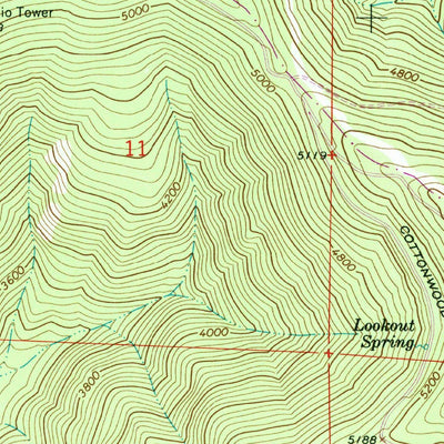 United States Geological Survey Goddards Peak, WA (1964, 24000-Scale) digital map
