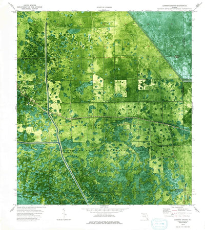United States Geological Survey Goddens Strand, FL (1974, 24000-Scale) digital map