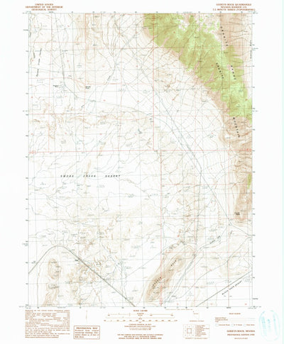United States Geological Survey Godeys Rock, NV (1990, 24000-Scale) digital map