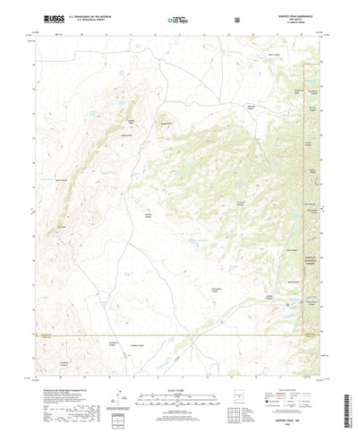 United States Geological Survey Godfrey Peak, NM (2020, 24000-Scale) digital map