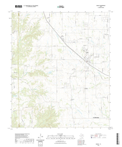 United States Geological Survey Godley, TX (2022, 24000-Scale) digital map
