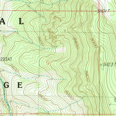 United States Geological Survey Gods Pocket Peak, NV (1986, 24000-Scale) digital map