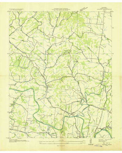 United States Geological Survey Godwin, TN (1936, 24000-Scale) digital map