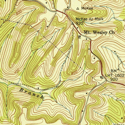United States Geological Survey Godwin, TN (1941, 24000-Scale) digital map