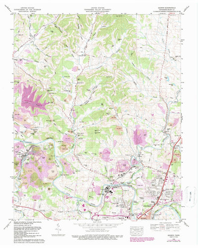 United States Geological Survey Godwin, TN (1965, 24000-Scale) digital map