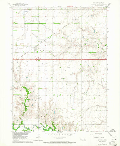 United States Geological Survey Goehner, NE (1964, 24000-Scale) digital map