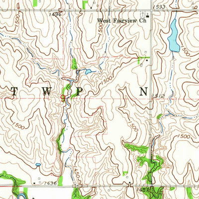 United States Geological Survey Goehner, NE (1964, 24000-Scale) digital map