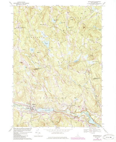 United States Geological Survey Goffstown, NH (1969, 24000-Scale) digital map