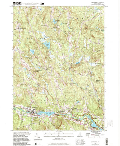 United States Geological Survey Goffstown, NH (1995, 24000-Scale) digital map
