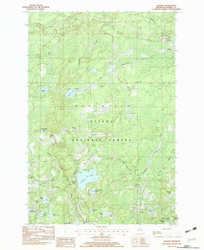 United States Geological Survey Gogebic, MI (1982, 24000-Scale) digital map