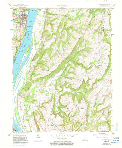 United States Geological Survey Golconda, IL-KY (1954, 24000-Scale) digital map
