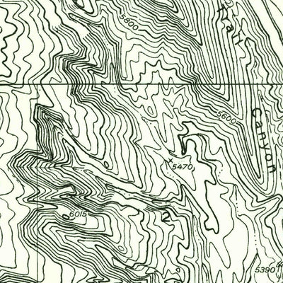 United States Geological Survey Gold Bar Canyon, UT (1954, 24000-Scale) digital map