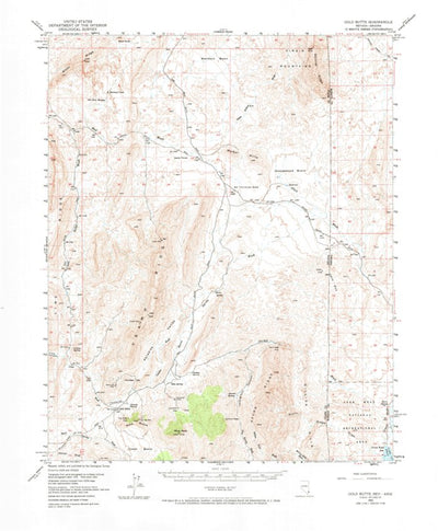 United States Geological Survey Gold Butte, NV-AZ (1953, 62500-Scale) digital map