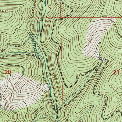 United States Geological Survey Gold Creek Peak, MT (1999, 24000-Scale) digital map