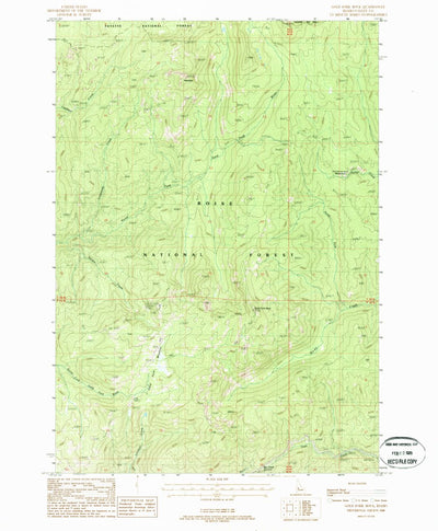 United States Geological Survey Gold Fork Rock, ID (1988, 24000-Scale) digital map