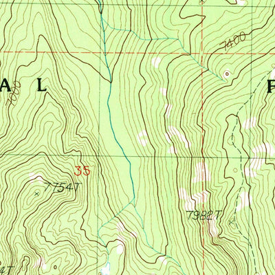 United States Geological Survey Gold Fork Rock, ID (1988, 24000-Scale) digital map
