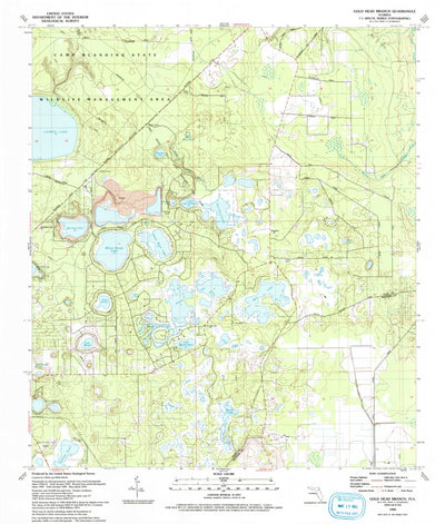 United States Geological Survey Gold Head Branch, FL (1993, 24000-Scale) digital map