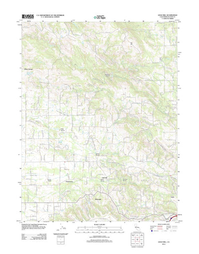 United States Geological Survey Gold Hill, CA (2012, 24000-Scale) digital map