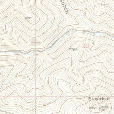 United States Geological Survey Gold Hill, CO (1957, 24000-Scale) digital map