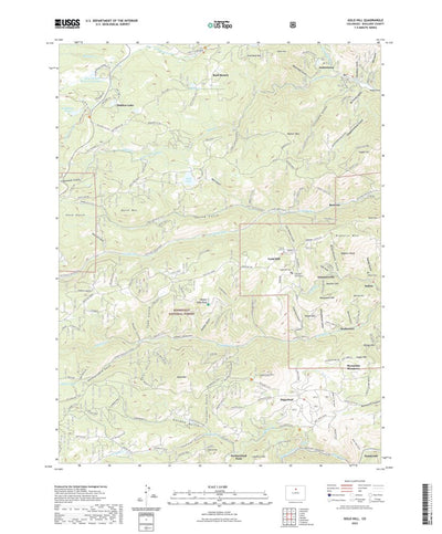 United States Geological Survey Gold Hill, CO (2022, 24000-Scale) digital map