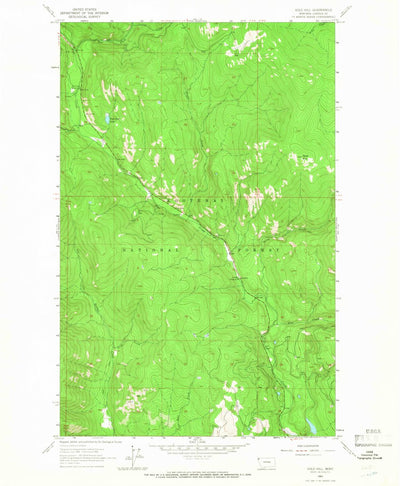 United States Geological Survey Gold Hill, MT (1963, 24000-Scale) digital map