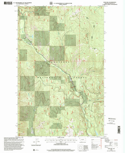 United States Geological Survey Gold Hill, MT (1997, 24000-Scale) digital map